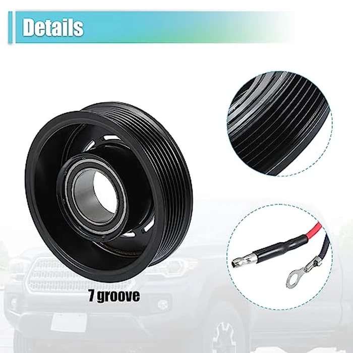 X AUTOHAUX AC Compressor Clutch Kit for Toyota Tacoma 2005-2015 A/C Clutch Pulley Plate Coil Repair Assembly Replace No.8832004060 by X AUTOHAUX - Image 4