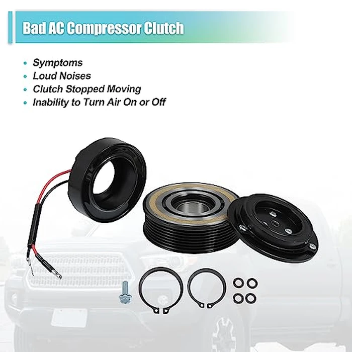 X AUTOHAUX AC Compressor Clutch Kit for Toyota Tacoma 2005-2015 A/C Clutch Pulley Plate Coil Repair Assembly Replace No.8832004060 by X AUTOHAUX - Image 6