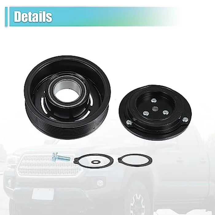 X AUTOHAUX AC Compressor Clutch Kit for Toyota Tacoma 2005-2015 A/C Clutch Pulley Plate Coil Repair Assembly Replace No.8832004060 by X AUTOHAUX - Image 7