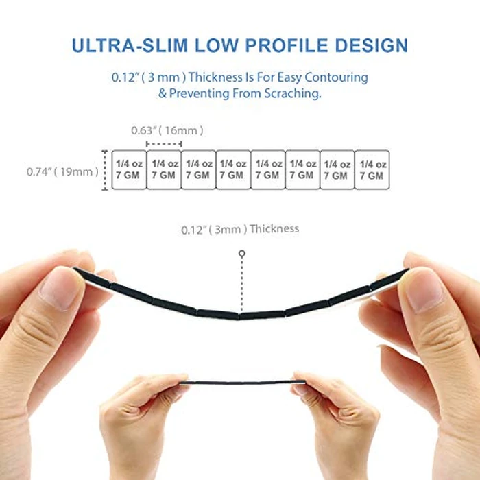 CKAuto 1/4oz, 0.25oz, Black, Adhesive Stick on Wheel Weights, EasyPeel Tape. Cars, Trucks, SUVs, Motorcycles, Low Profile, 60oz/Box, U.S. OEM Quality, (240pcs) by CKAuto - Image 4