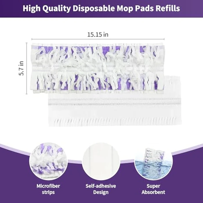 BYOFI 40 Pack Disposable Mopping Pads Refills for Swiffer PowerMop Multi-Surface,Swiffer Mop Pad Replacement Kit for Floor Cleaning by BYOFI - Image 3