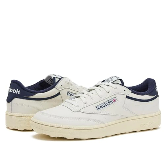Reebok Men's Club C Golf Shoe, Chalk/Vintage Chalk/Vector Navy, Men's Size 10 by Reebok - Image 6
