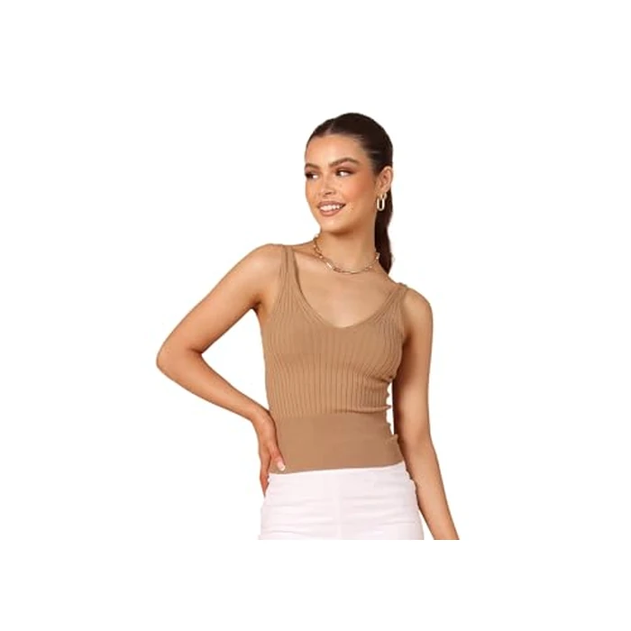 Petal & Pup Gemma V Neck Tank Top - Camel M by Petal & Pup - Used - Like New condition - US$33.22