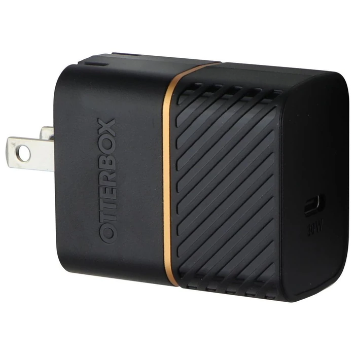 OtterBox USB-C Wall Charger 30W Fast Charge (US) - Black/Gold by OtterBox - Refurbished - Brand New condition - US$15.48