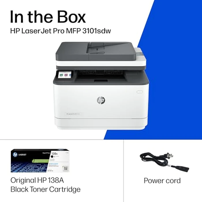 HP LaserJet Pro MFP 3101sdw Wireless All-in-One Laser Printer, Office Printer, Duplex, Best-for-Small Teams (9D2X4F) by HP - Image 9