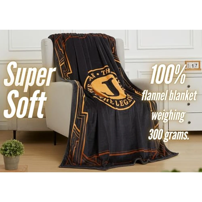 InnoBeta Gifts for Men, Initial Mens Gifts for Him, Birthday Gift Ideas, Mens Blanket, 300gsm Flannel Throw Blanket Gift for Dad, Grandpa, Husband, 50"x 65", K by InnoBeta - Image 3