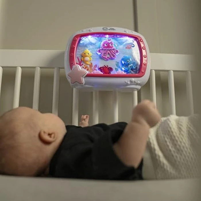 Baby Einstein Sea Dreams Soother Musical Crib Toy and Sound Machine, Pink, Newborn and up by Baby Einstein - Image 2