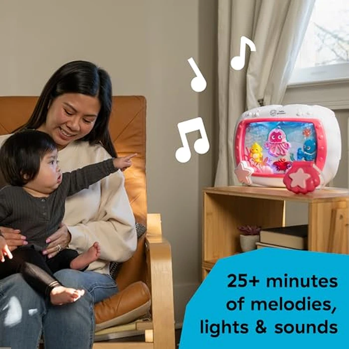 Baby Einstein Sea Dreams Soother Musical Crib Toy and Sound Machine, Pink, Newborn and up by Baby Einstein - Image 4
