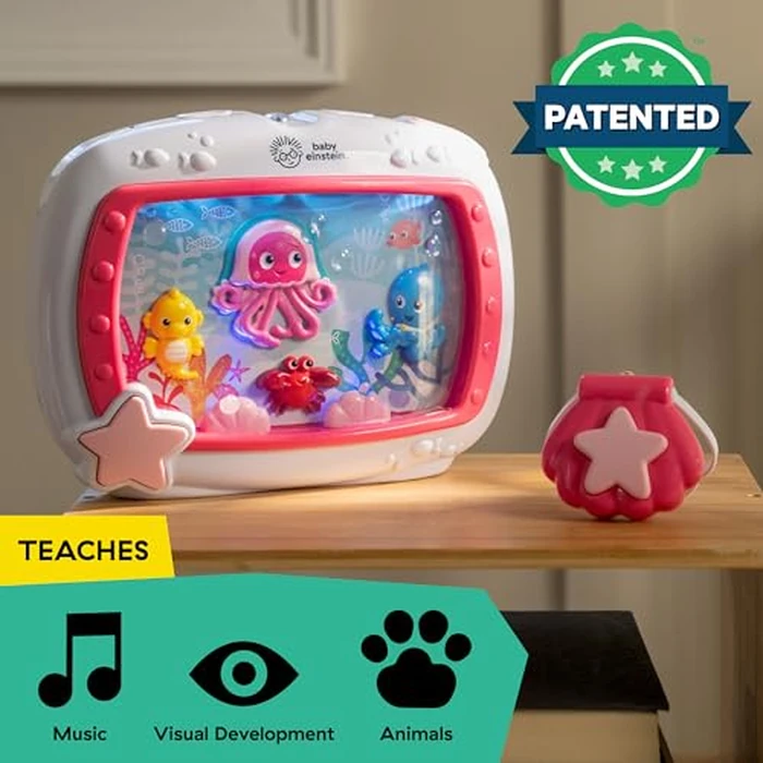 Baby Einstein Sea Dreams Soother Musical Crib Toy and Sound Machine, Pink, Newborn and up by Baby Einstein - Image 5