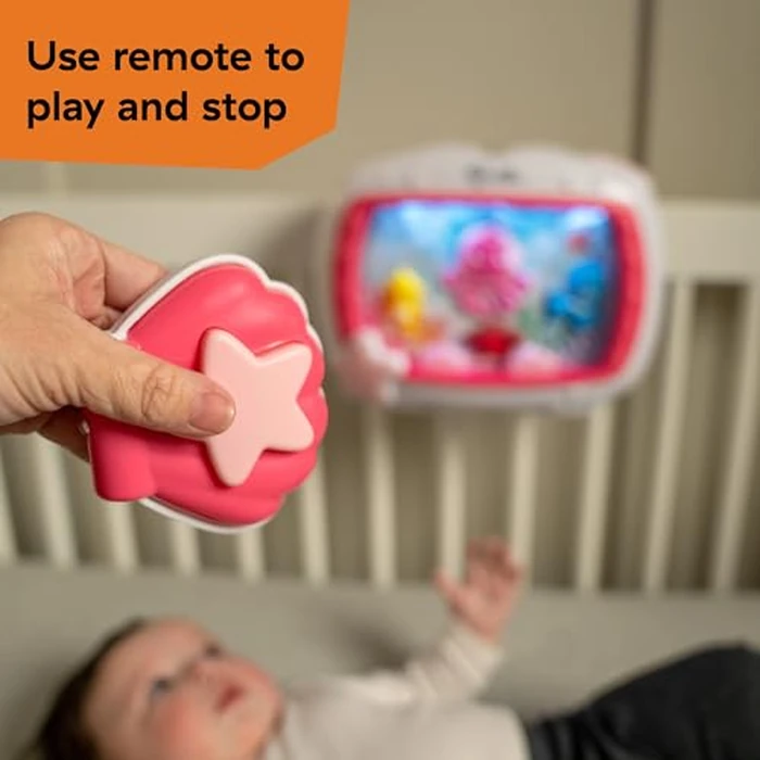 Baby Einstein Sea Dreams Soother Musical Crib Toy and Sound Machine, Pink, Newborn and up by Baby Einstein - Image 8