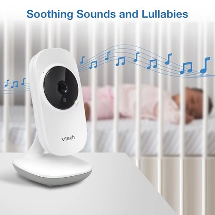 VTech VM819 Baby Monitor with Camera and Audio, 2.8” Screen Portable Baby Camera, Night Vision, 2-Way Audio, Temperature Sensor and Lullabies, Secure Transmission No WiFi, Ideal for Baby/Elderly/Pet by VTech - Image 9