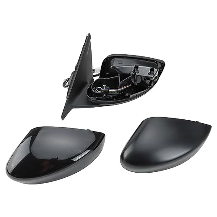TRQ Driver Side Mirror Assembly Power Heated Blind Spot Smooth Black Paint to Match Compatible with 2018-2023 Nissan Kicks SV by TRQ - Image 8