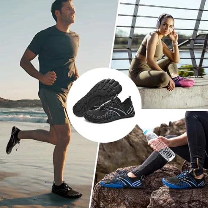 ATHMILE Hiking Barefoot Water Shoes for Women Men Beach Swim Aqua Pool River Quick Dry Athletic Wide Toe Outdoor Sport Kayaking Boating Rock Climbing Yoga Lake by ATHMILE - Image 2