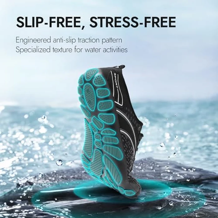 ATHMILE Hiking Barefoot Water Shoes for Women Men Beach Swim Aqua Pool River Quick Dry Athletic Wide Toe Outdoor Sport Kayaking Boating Rock Climbing Yoga Lake by ATHMILE - Image 4