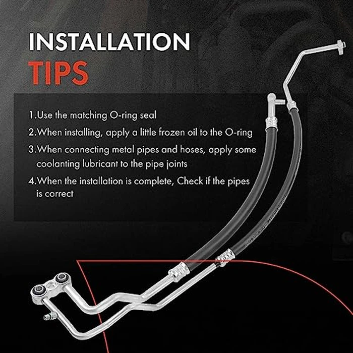 A-Premium A/C Suction Hose & Discharge Line Hose Assembly Compatible with Dodge Ram 1500/Ram 2500/Ram 3500, Petrol, Naturally Aspirated by A-Premium - Image 6