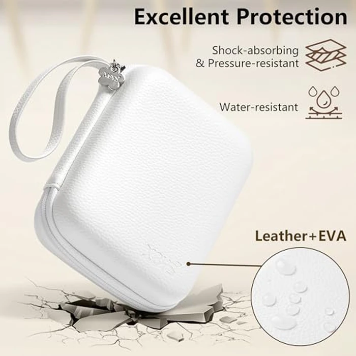 Linpr Charger Case for Macbook, Portable Tech Electronic Organizer Bag,Travel Storage Pouch for Laptop Accessories, MacBook Power Adapter, Charging Cords, USB Drives, Power Bank (White, L) by Linpr - Image 4
