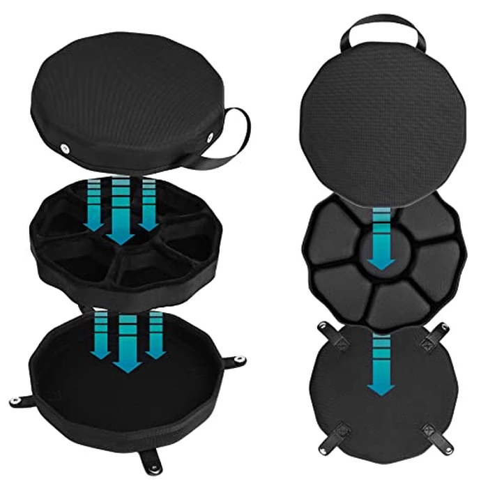 Bavel DND Dice Storage Case with Tray, D4 D6 D8 D10 D% D12 D20 Dice Set Case,Perfect Dice Rolling Tray - Soft Interior of The Tray can Protect Random Rolling dice by Baval - Image 3