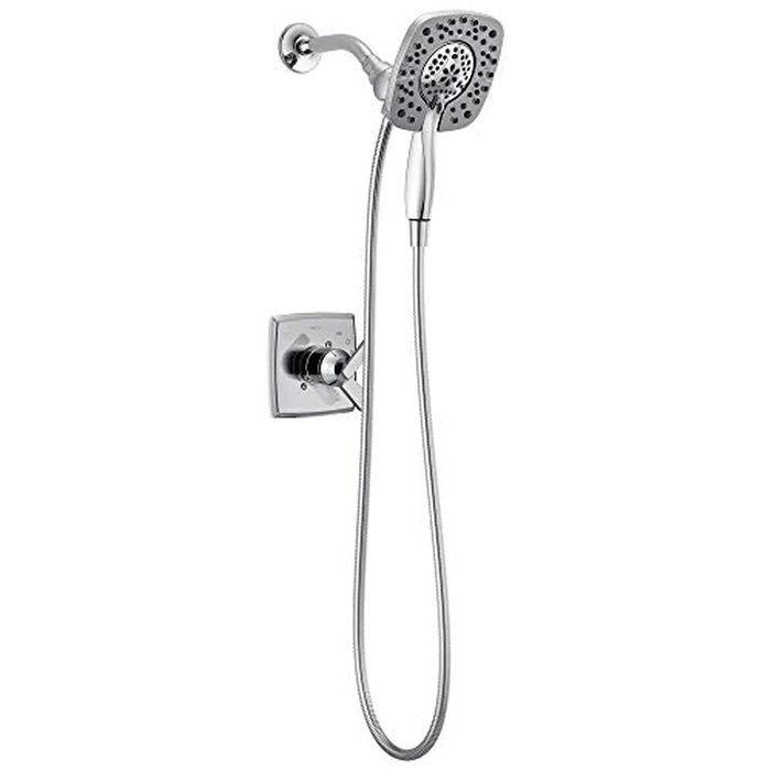 Delta Faucet Ashlyn 17 Series Dual-Function Shower Trim Kit with 2-Spray Touch-Clean In2ition 2-in-1 Hand Held Shower Head with Hose, Chrome T17264-I (Valve Not Included) by DELTA - Image 1