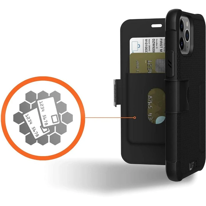 Urban Armor Gear Metropolis Folio Series Phone Case for Apple iPhone 11 Pro - Black by Urban Armor Gear - Image 5