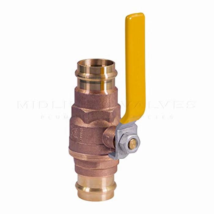 Midline Valve 532VLV012-5 Double-O-Ring Ball Valve with 1/2 in. Press Connections, Brass (Pack of 5) by Midline Valve - Image 3