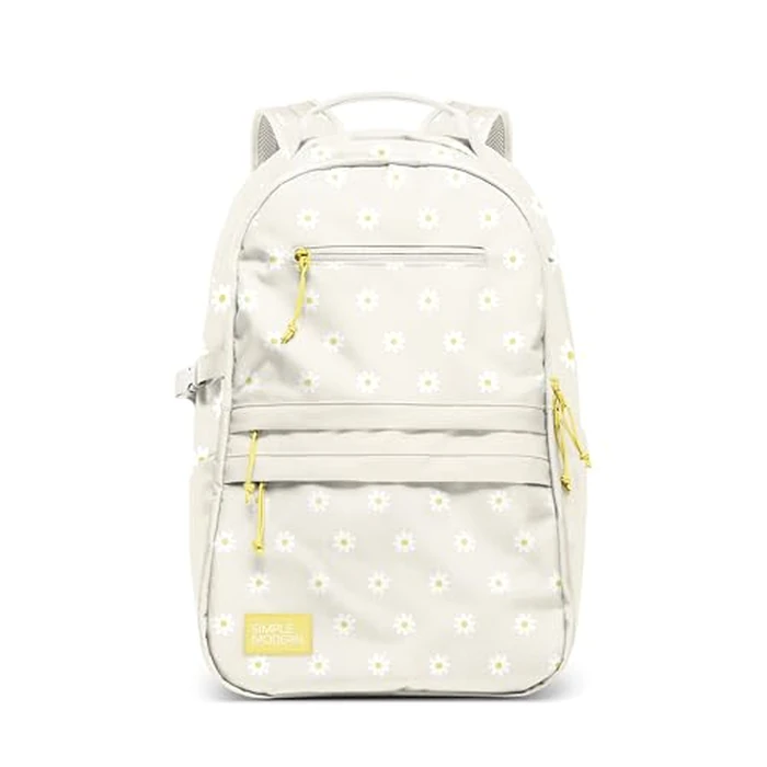 Simple Modern Ellis Backpack for School | Medium 20L Elementary Middle and High School Bookbag for Kids and Teens | Girls and Boys | Cream Florals by Simple Modern - Used - Like New condition - CA$35.17