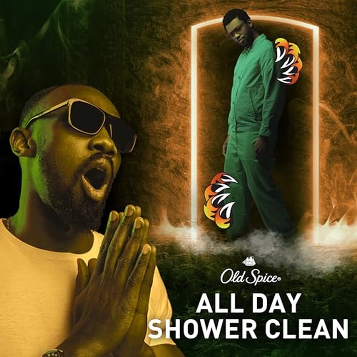 Old Spice Cleansing Body Wash for Men, 3X Defense, 24/7 Shower Fresh with Lasting Scent, 2-in-1 Body & Face Wash, Bearglove with Crisp Orchard Scent, 24 oz (Pack of 4) by Old Spice - Image 5