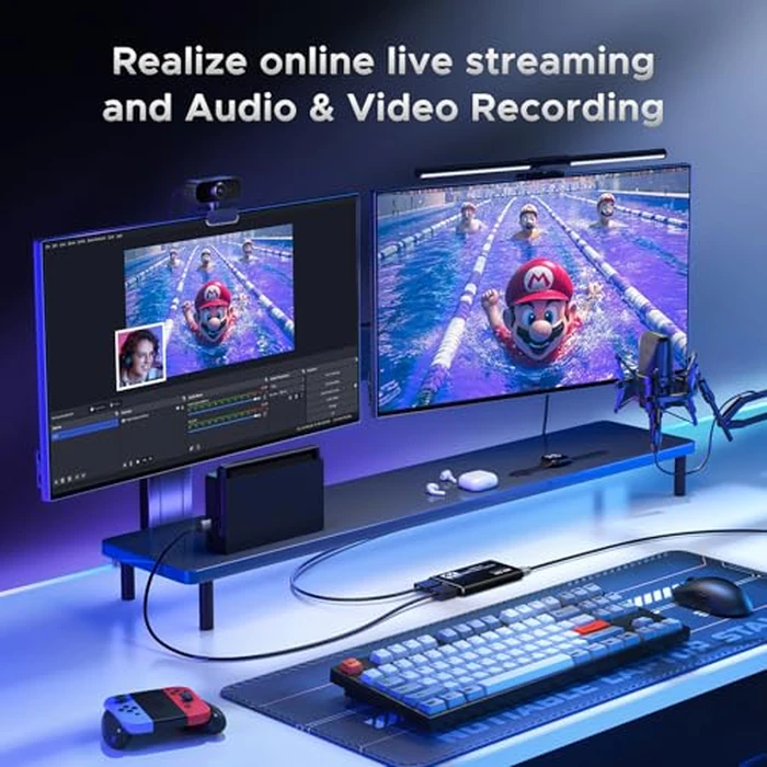 XIIXMASK Video Capture Card, USB 3.0 Capture Card 4K HDMI Loop-Out, 1080P 60FPS/2K 30FPS Video Game Capture for Works for PS5/Camera/PC by XIIXMASK - Image 4