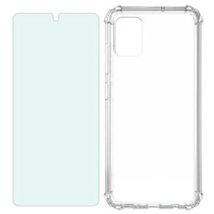 Verizon Clear Phone Case & Blue Light Screen Protector Bundle for Galaxy A51 - Clear by Verizon - Image 1