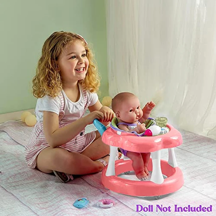 JC Toys - For Keeps Playtime! | Baby Doll Walker Gift Set | Fits Dolls up to 17" | Cloth Seat for easy use and Play Accessories | Ages 2+ by JC Toys - Image 4