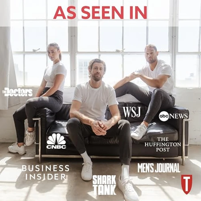 Men's Sweatproof Undershirt - Cotton Deep V Neck T-Shirt with Underarm Sweat Pads - Original Fit - Aluminum-Free Alternative - White - Small by THOMPSON TEE - Image 2