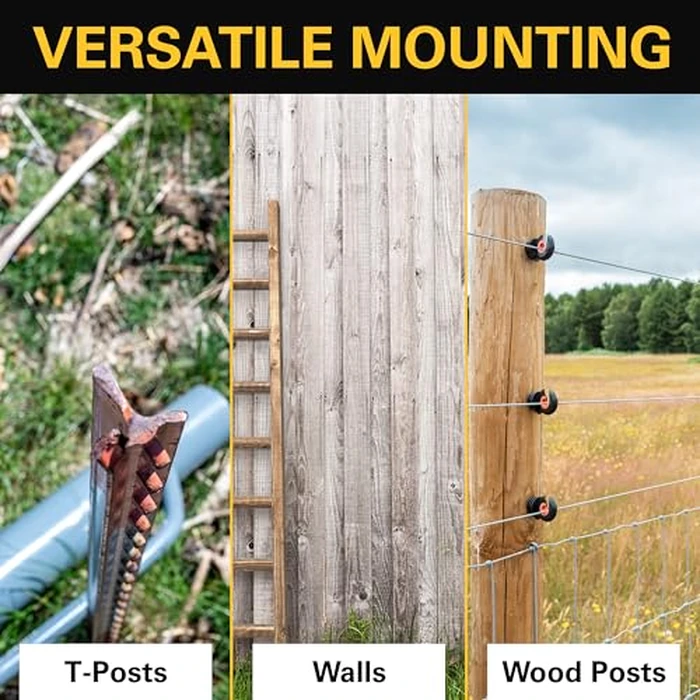 Zareba ESP5M-Z Solar Powered Electric Fence Charger - 5 Mile Lightning Electric Fence Energizer, Low Impedance, Contain Animals and Keep Out Predators, Black by Zareba - Image 6