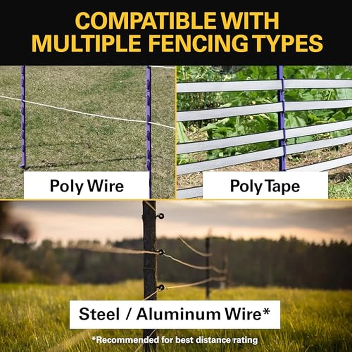 Zareba ESP5M-Z Solar Powered Electric Fence Charger - 5 Mile Lightning Electric Fence Energizer, Low Impedance, Contain Animals and Keep Out Predators, Black by Zareba - Image 7