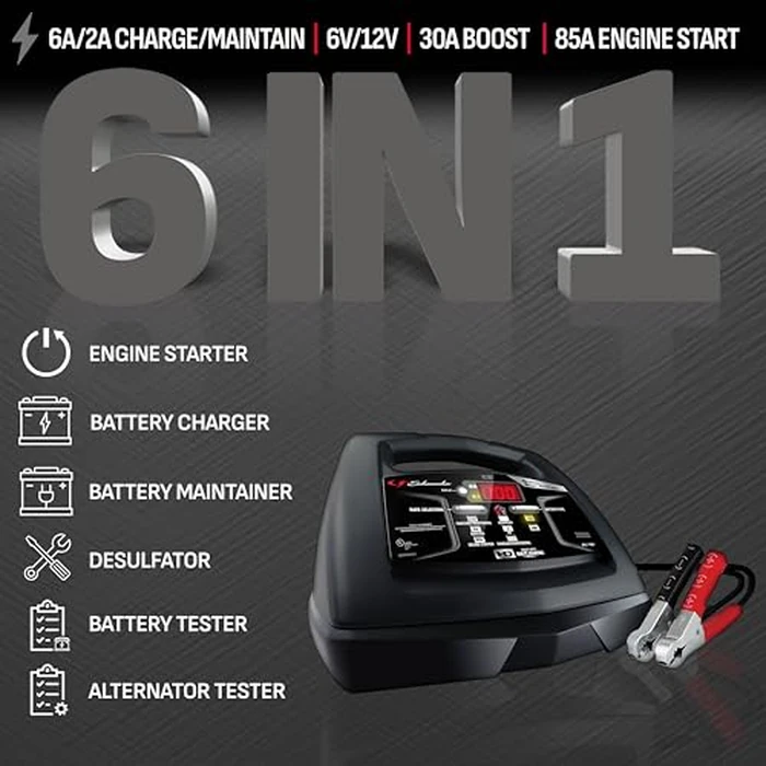 Schumacher SC1307 2/6/30/85A 6V/12V Doe Automatic Battery Charger with Engine Start by Schumacher Electric - Image 2