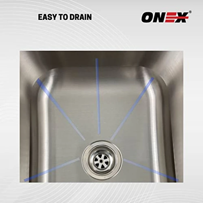 ONEX(R) Undermount Double Bowl Kitchen Sink 32"X20" -9" & 7" d Stainless Steel Uneven Sinks #OU3220-9/7 by Onex - Image 3