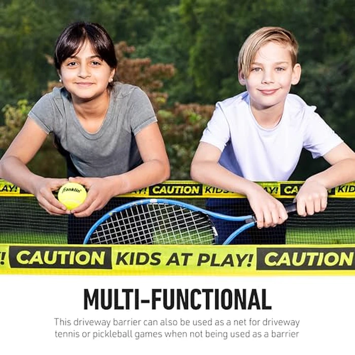 Franklin Sports Kids Driveway Barrier Net - Visual Safety Fence - Outdoor Guard Barrier for Street, Pool + More - Protects up to 20 Feet - Easy Assembly by Franklin Sports - Image 5