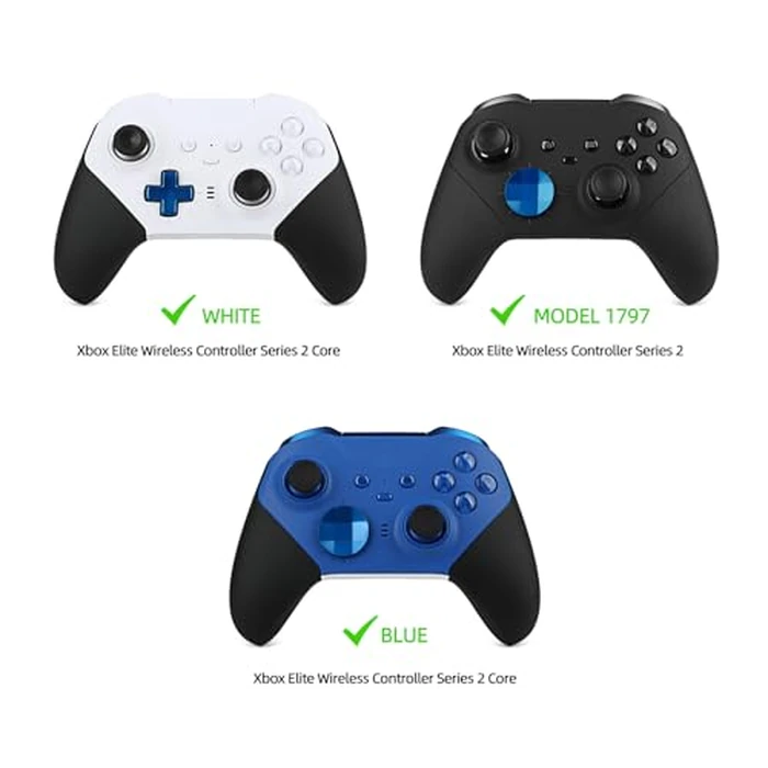 13 in 1 Metal Thumbsticks for Xbox One Elite Series 2, Elite Series 2 Core Controller Parts, Gaming Accessory Replacement, Metal Mod 6 Swap Joysticks, 4 Paddles, 2 D-Pads, 1 Tool(Plating Blue) by marspell - Image 4