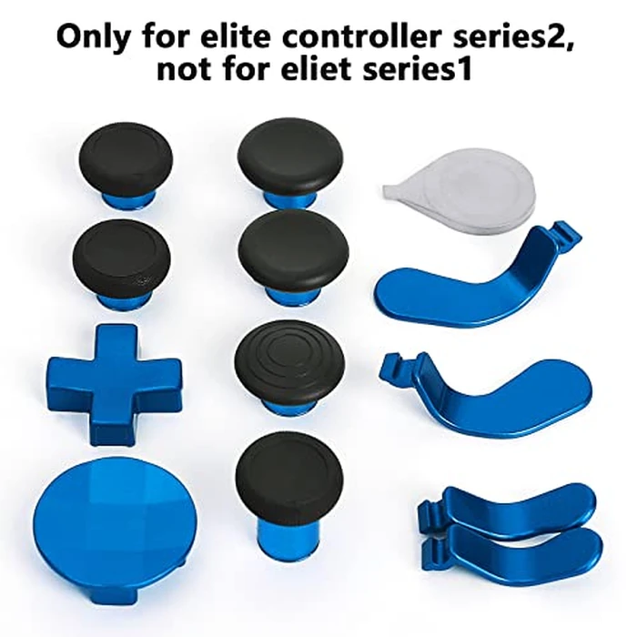 13 in 1 Metal Thumbsticks for Xbox One Elite Series 2, Elite Series 2 Core Controller Parts, Gaming Accessory Replacement, Metal Mod 6 Swap Joysticks, 4 Paddles, 2 D-Pads, 1 Tool(Plating Blue) by marspell - Image 5