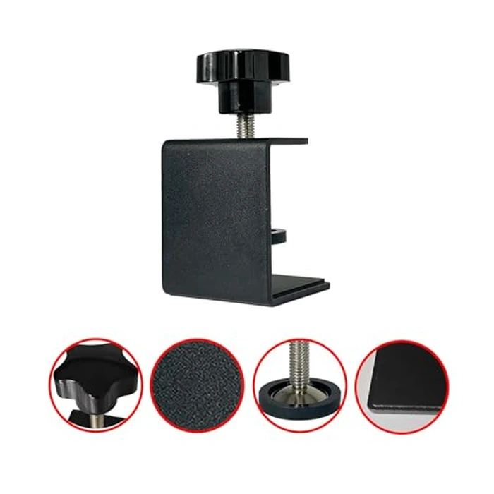 Jhanw 4 Pack Heavy Duty C Clamp & Desk Clamp | Wide Jaw Metal Woodworking Clamps, Adjustable Shelf Clamps for Desk Extension/Panel Work (Sturdy Multi-Purpose Clamping Tool) by Jhanw - Image 7