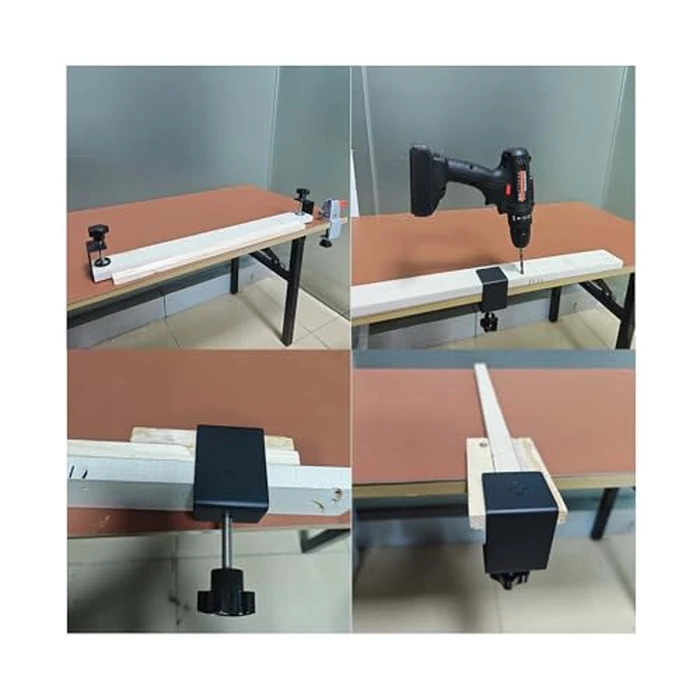 Jhanw 4 Pack Heavy Duty C Clamp & Desk Clamp | Wide Jaw Metal Woodworking Clamps, Adjustable Shelf Clamps for Desk Extension/Panel Work (Sturdy Multi-Purpose Clamping Tool) by Jhanw - Image 8