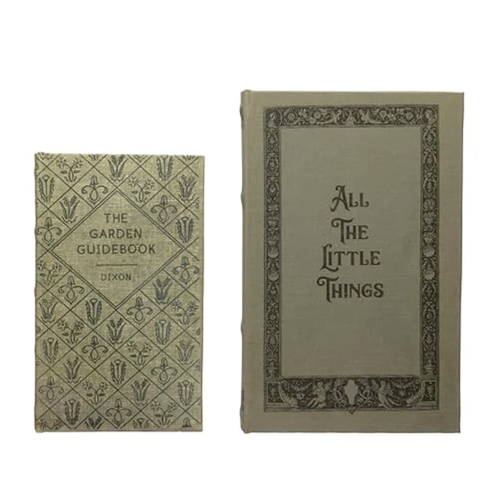 MDF & Canvas Book Storage Boxes, Set of 2 All The Little Things by Creative Co-Op - Used - Very Good condition - US$18.20