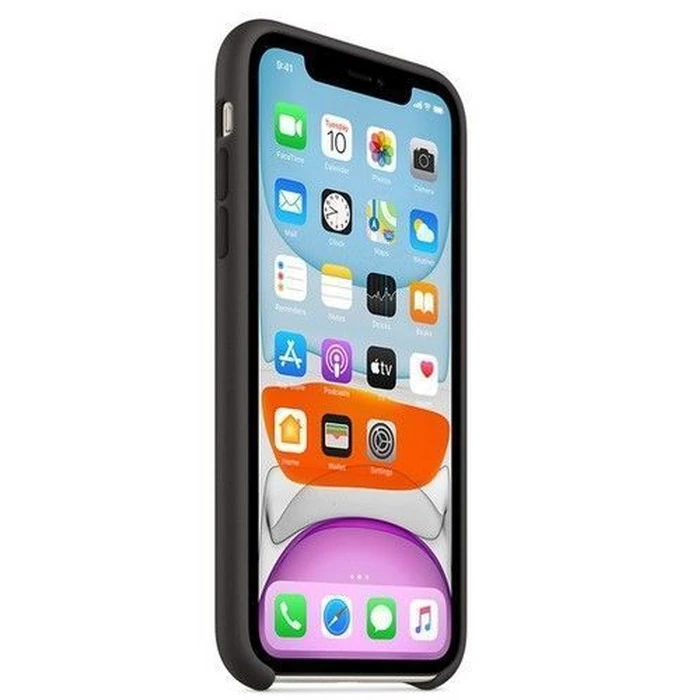 Apple Silicone Phone Case for iPhone 11 - Black by Apple - Image 2
