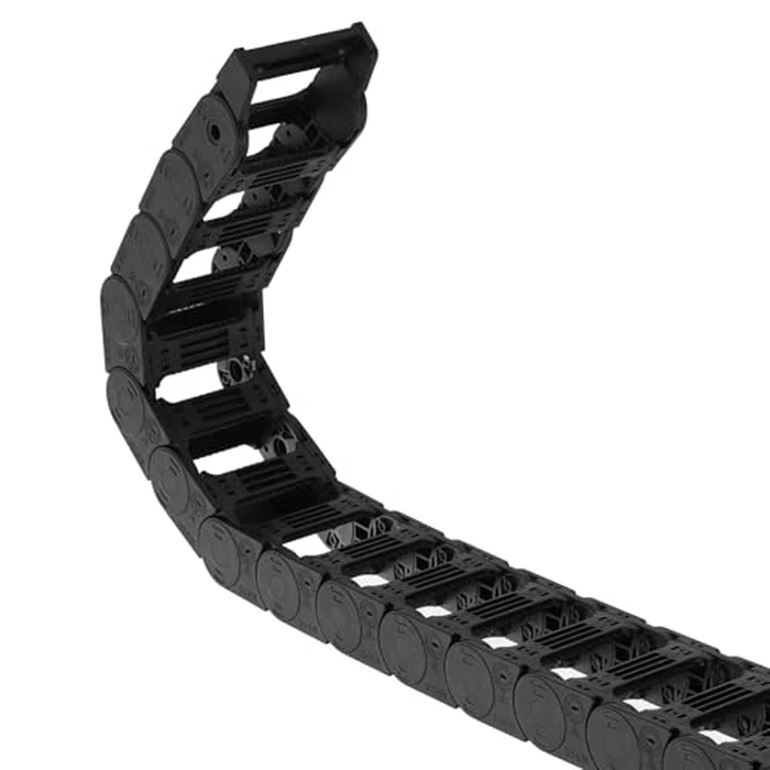 uxcell Drag Chain Cable Carrier Open Type with End Connectors R55 25X57mm 1 Meter Plastic for Electrical CNC Router Machines by uxcell - Used - Like New condition - US$7.94