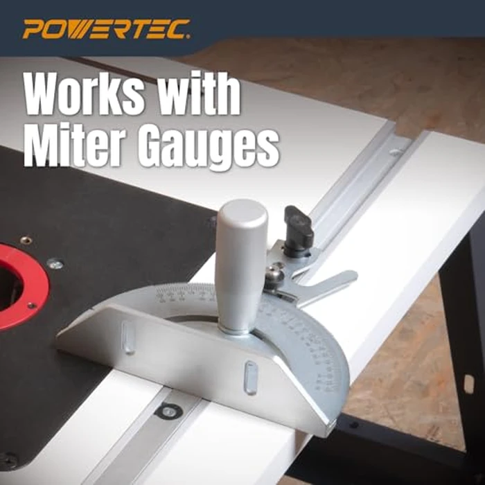 POWERTEC 48" Miter T Track w/T-Bar for Table Saw, Router Table, Band Saw, Works with 3/4” x 3/8” Miter T Slot, Miter Gauge, T Track Accessories for Woodworking and Sliding Jigs, 1 Set (71156) by POWERTEC - Image 6