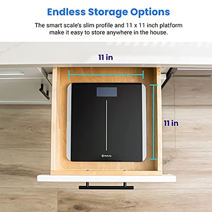 Etekcity Smart Scale for Body Weight and BMI, Bathroom Digital Electronic Weighing Scale for People, Bluetooth Free VeSync APP Connection, Rounded Corner, Accurate to 0.1lb/0.05kg, 400 lbs, Black by Etekcity - Image 7