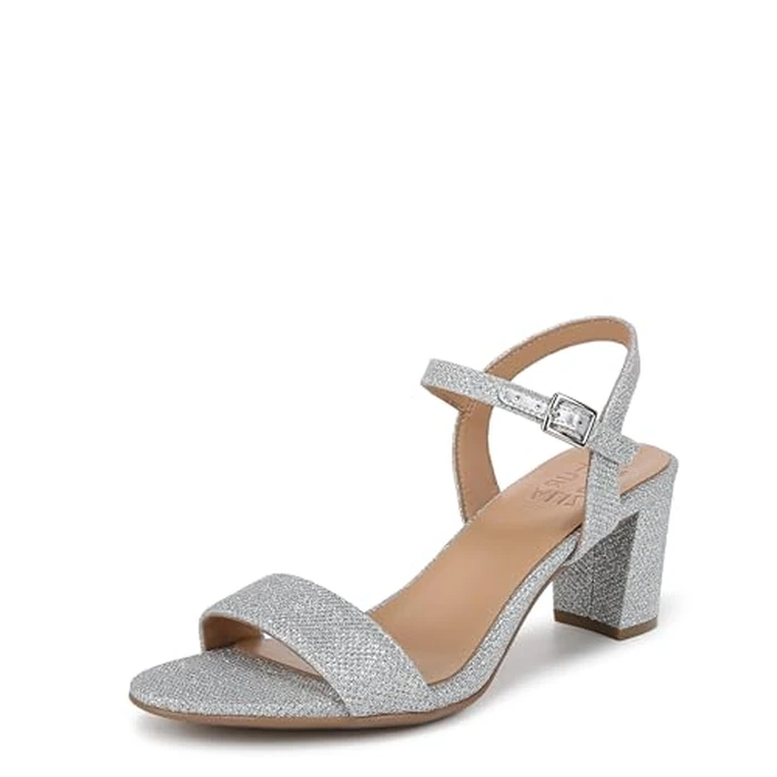 Naturalizer Women's, Bristol Sandal, Silver Metallic Fabric, 11 by Naturalizer - Used - Like New condition