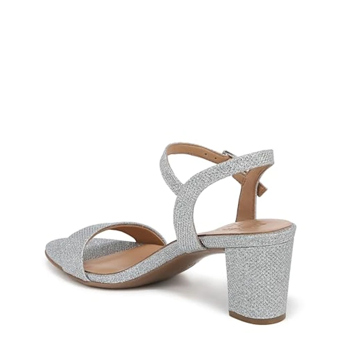 Naturalizer Women's, Bristol Sandal, Silver Metallic Fabric, 11 by Naturalizer - Image 8