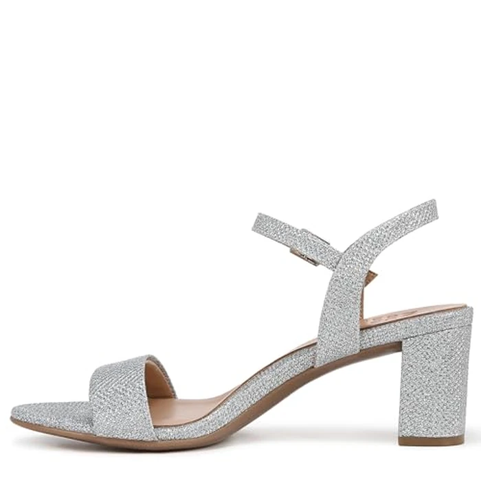 Naturalizer Women's, Bristol Sandal, Silver Metallic Fabric, 11 by Naturalizer - Image 9
