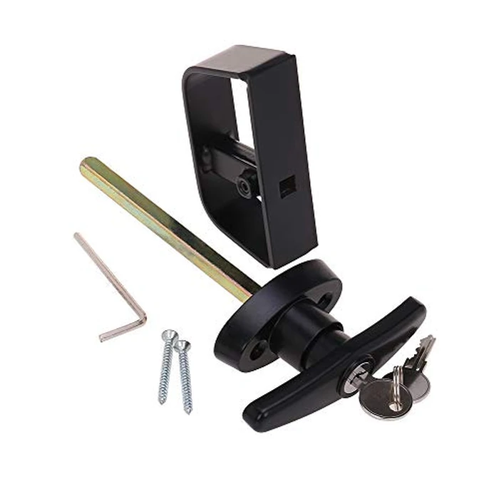 StartFine 5½" T-Handle Shed Door Lock 5.5" Door Handle with Lock Keyed Alike Garage Door Lock Shed t Lock Shed Door Latch Shed Door Hardware Shed Locking Handle 5-1/2" T Lock 1kit by StartFine - Used - Good condition - CA$17.64