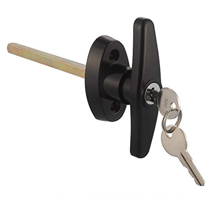 StartFine 5½" T-Handle Shed Door Lock 5.5" Door Handle with Lock Keyed Alike Garage Door Lock Shed t Lock Shed Door Latch Shed Door Hardware Shed Locking Handle 5-1/2" T Lock 1kit by StartFine - Image 2