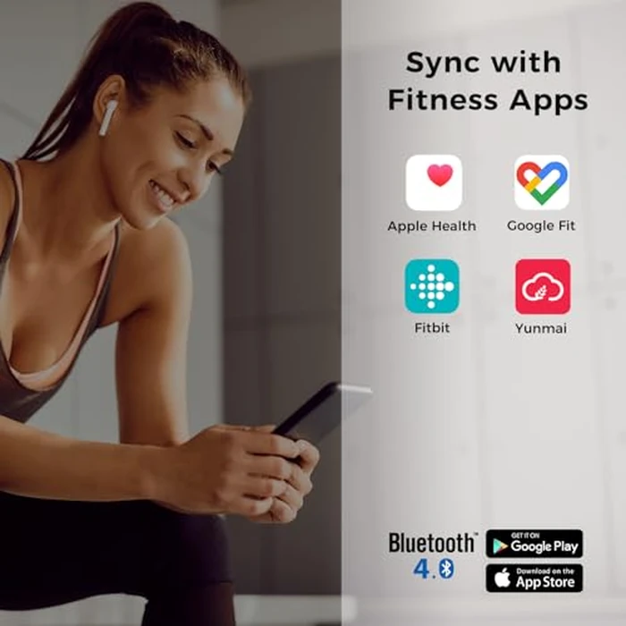 Yunmai Smart Scale with BMI, Body Fat, Muscle Mass, Digital Weight Body Fat Scale Mini, 13 Body Composition Scale Bluetooth Health Apps Compatible, Rechargeable 400lb by YUNMAI - Image 6